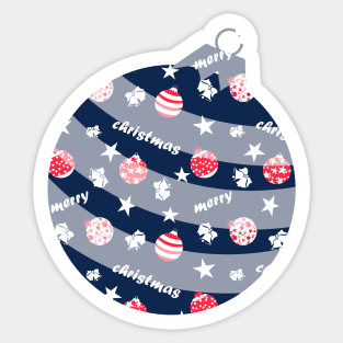 Merry Christmas Pattern Sticker